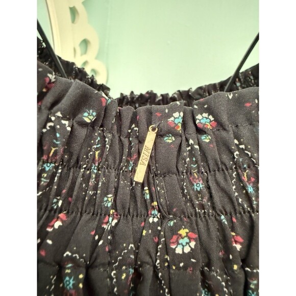 Misa Los Angeles Saskiya Black Multi Off-The-Shoulder Printed Blouse Size Small - Picture 7 of 7